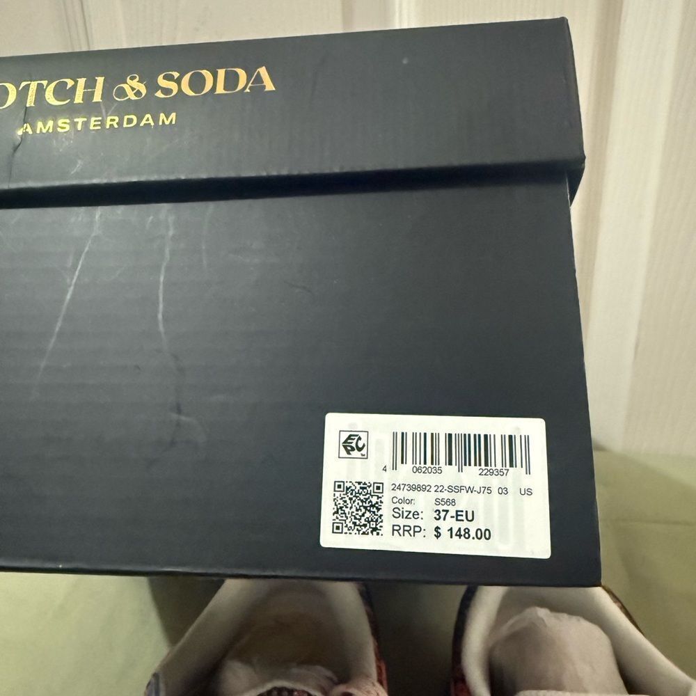 Scotch & Soda Women's Pink and Brown Sneakers US 6 NWT - Picture 7 of 10